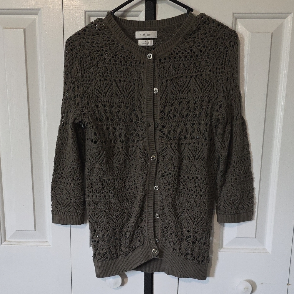 Van Heusen Taupe Knit Cardigan